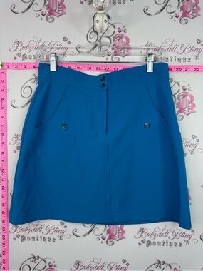 LOPEZ skort shorts under Blue Women's Casual A-Line Skirt